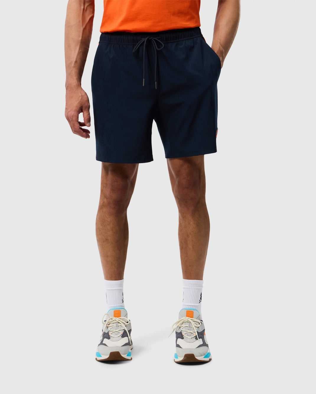 Short Psycho Bunny Sonterra Stripe Sport Short Bleu Marine Homme | REZ-18235640